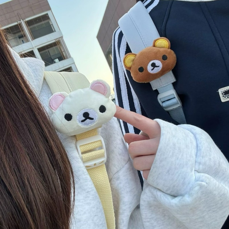 Mini Backpack Purse - Kawaii Rilakkuma Plush Pendant for Backpack
