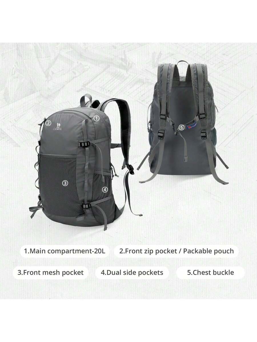 Foldable Hiking Backpack Light - Hiking Backpack Waterproof avaliação e preço