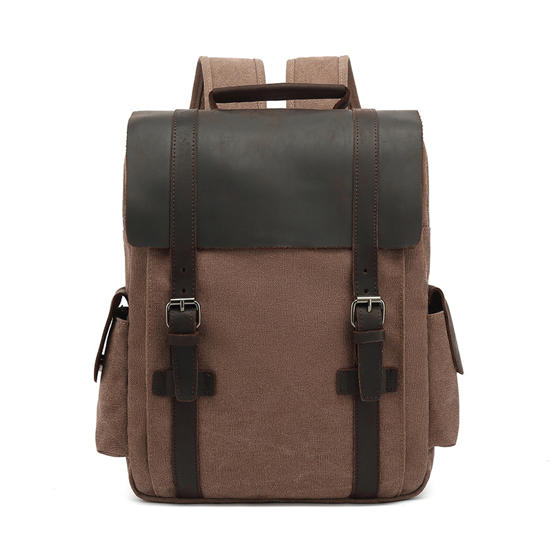 New Fashion Backpack Leather C - Rucksack Military Style avaliação e preço