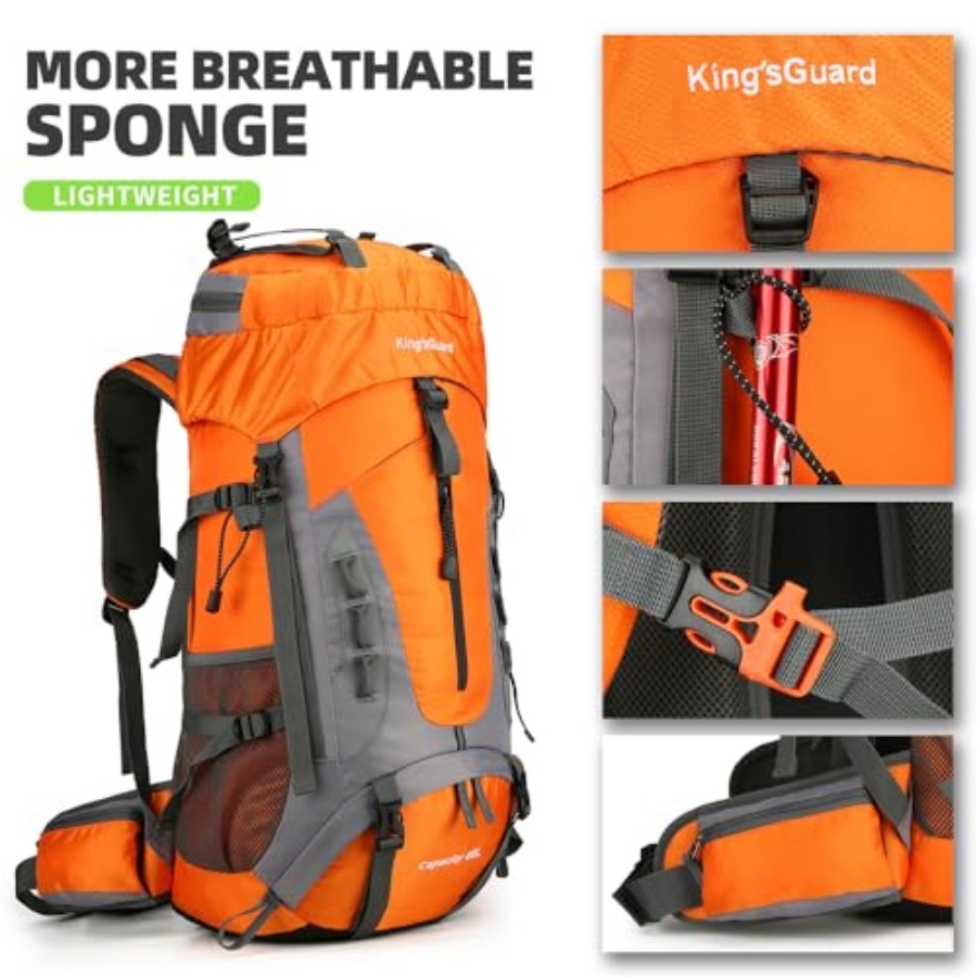 60L Hiking Backpack for Men an - Hiking Backpack Waterproof avaliação e preço
