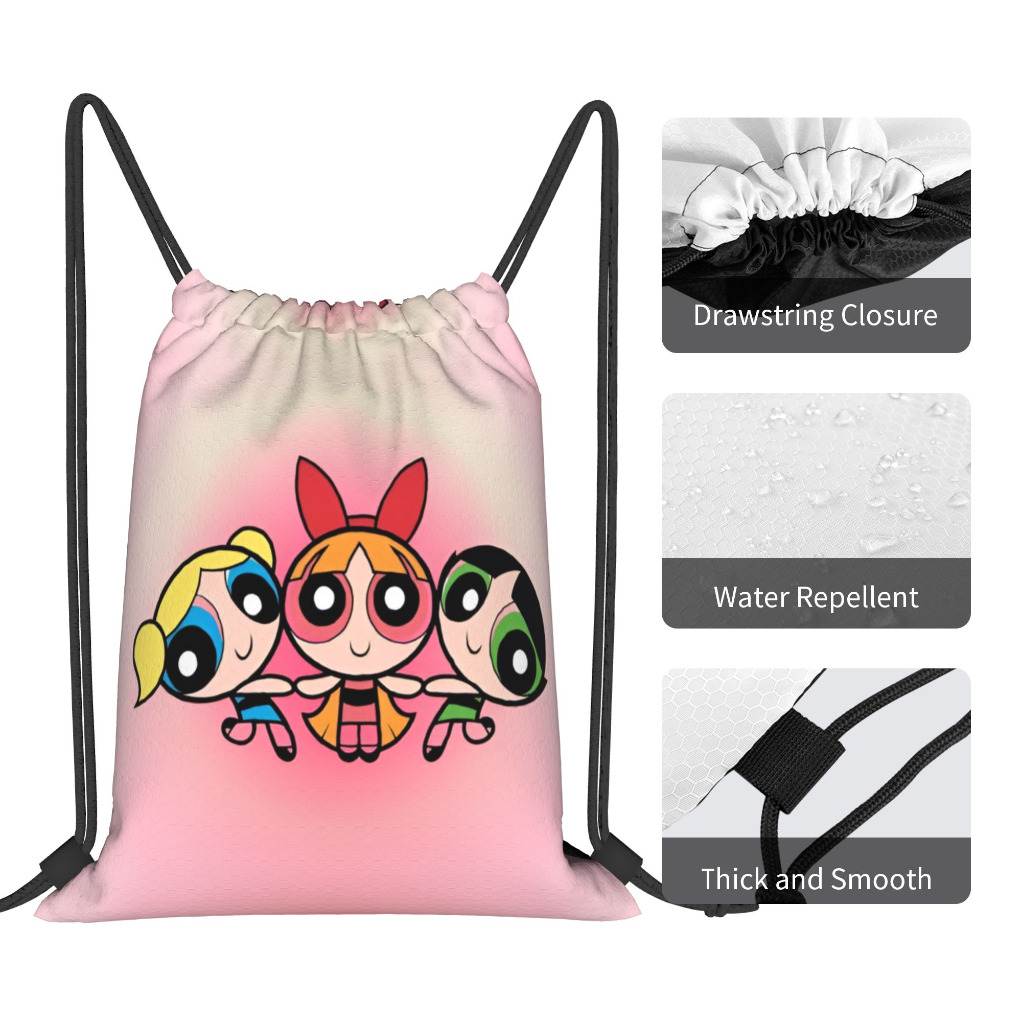Custom Poweres Anime Puffes Dr - Drawstring Gym Bag avaliação e preço