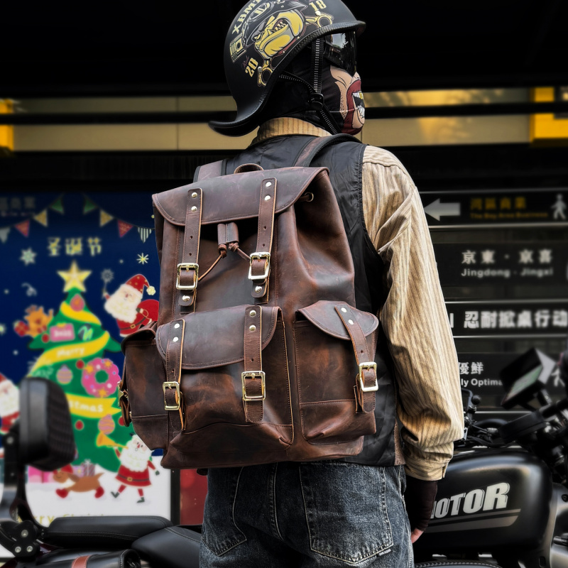 New Arrivals Leather Backpack  - Leather Backpack Vintage avaliação e preço