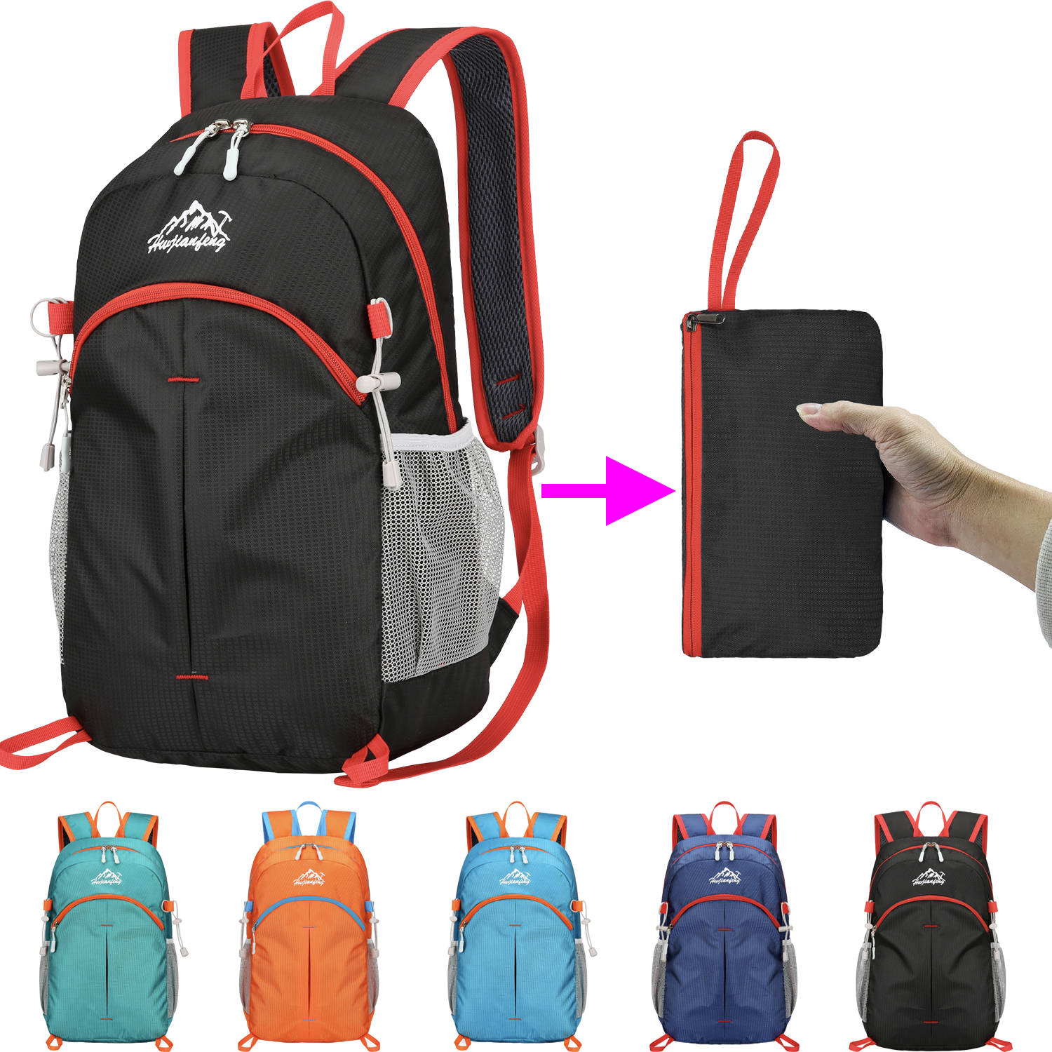 18L Portable Foldable Backpack - Foldable Backpack Small avaliação e preço