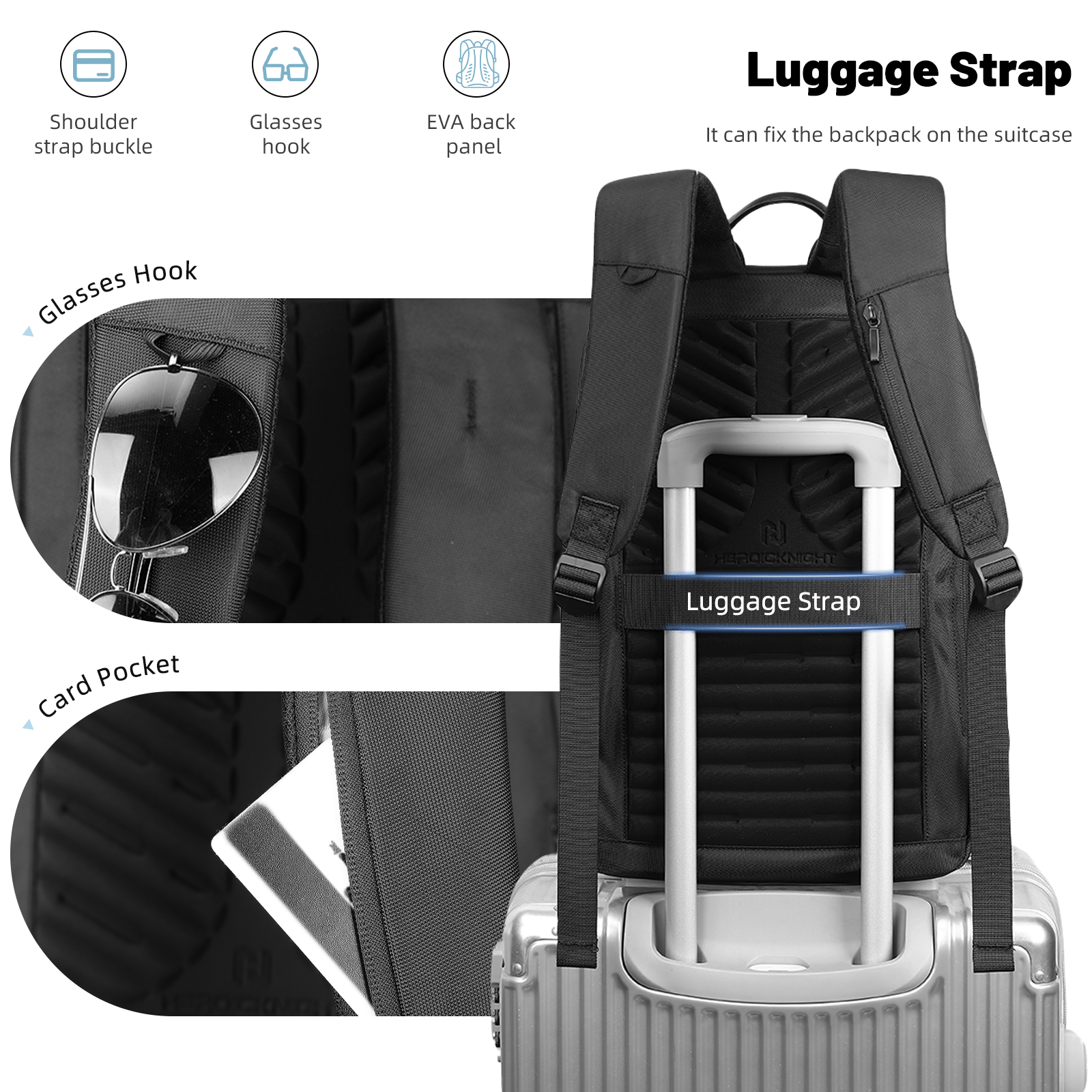 HK Lightweight Men's Business  - Laptop Backpack 15.6 avaliação e preço