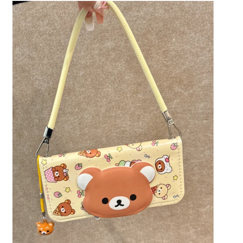 Rilakkuma Cute Cartoon Flip Le - Mini Backpack Purse avaliação e preço