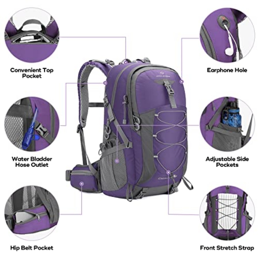 Hiking Backpack, Camping Backp - Hiking Backpack Waterproof avaliação e preço