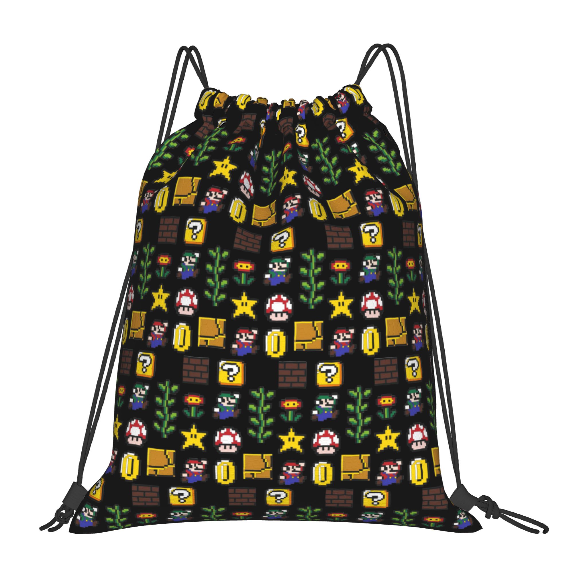 Custom M-Marioed Drawstring Ba - Drawstring Gym Bag avaliação e preço