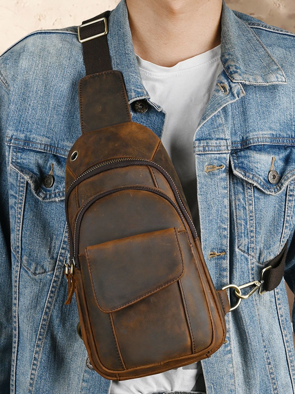 Designer Luxury Multifunction  - Sling Backpack Shoulder avaliação e preço