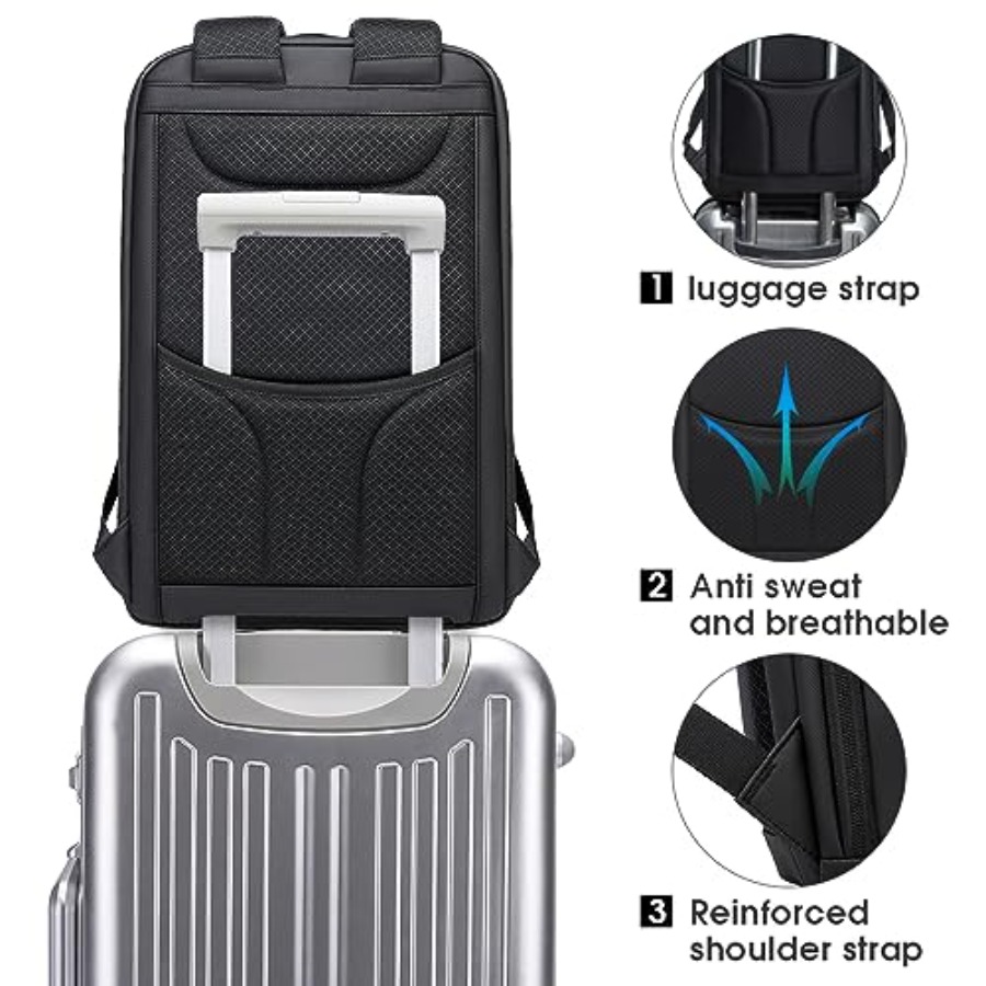 Business Smart Backpack Waterp - Laptop Backpack 15.6 avaliação e preço