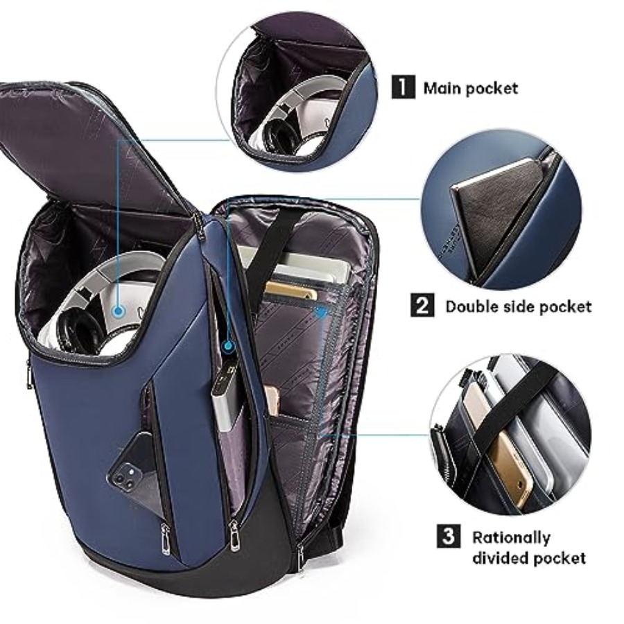 Business Smart Backpack Waterp - Laptop Backpack 15.6 avaliação e preço