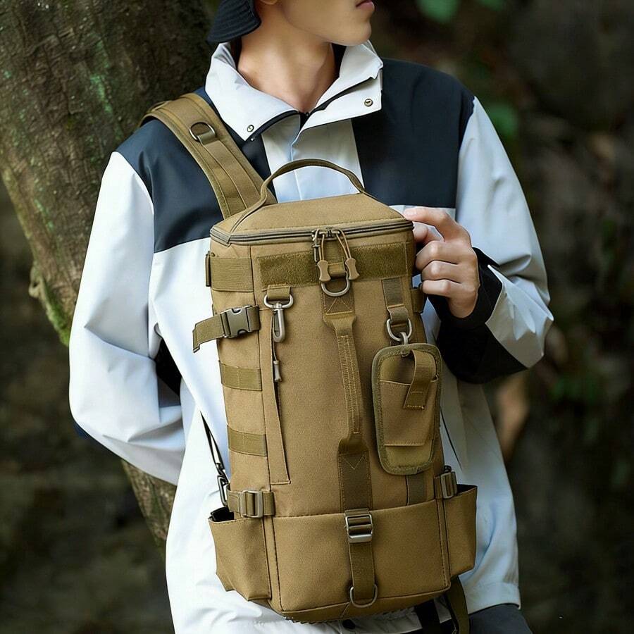 Large Capacity Tactical Backpa - Hiking Backpack Waterproof avaliação e preço