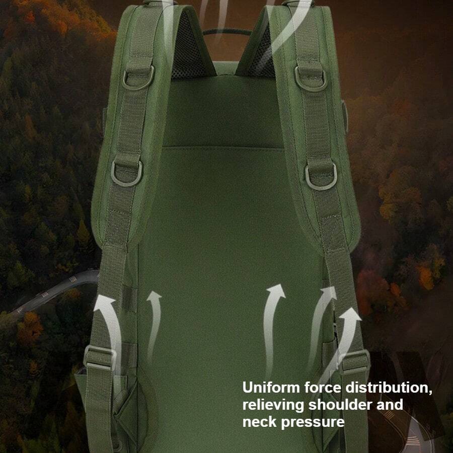 Large Capacity Tactical Backpa - Hiking Backpack Waterproof avaliação e preço