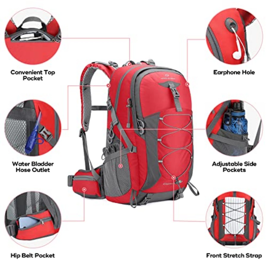 Hiking Backpack, Camping Backp - Hiking Backpack Waterproof avaliação e preço