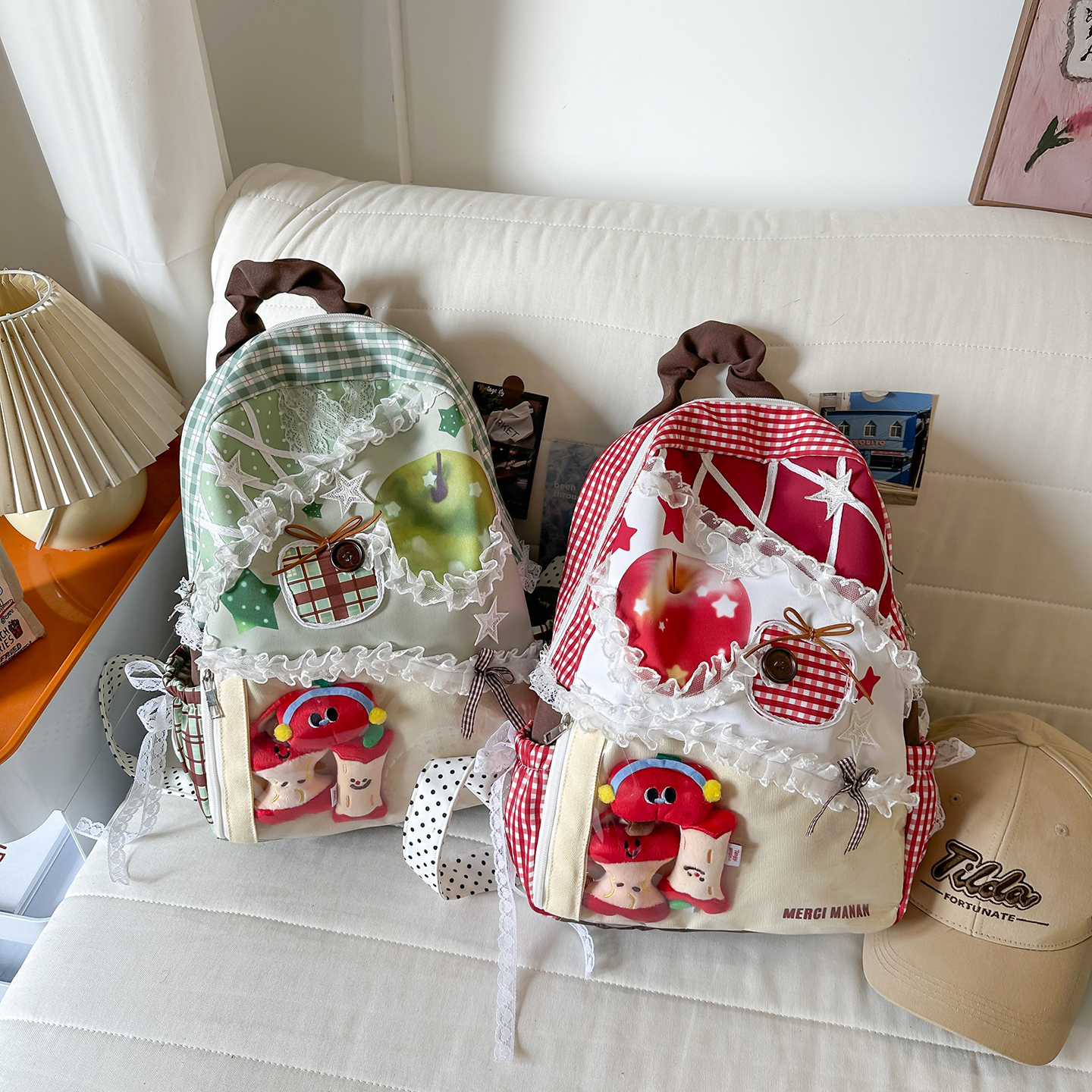 Colorful Backpack for College  - Canvas Backpack Casual avaliação e preço