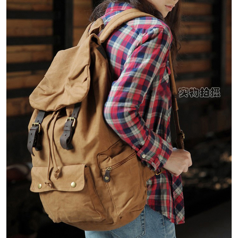 Fashion New Military Canvas Ba - Rucksack Military Style avaliação e preço