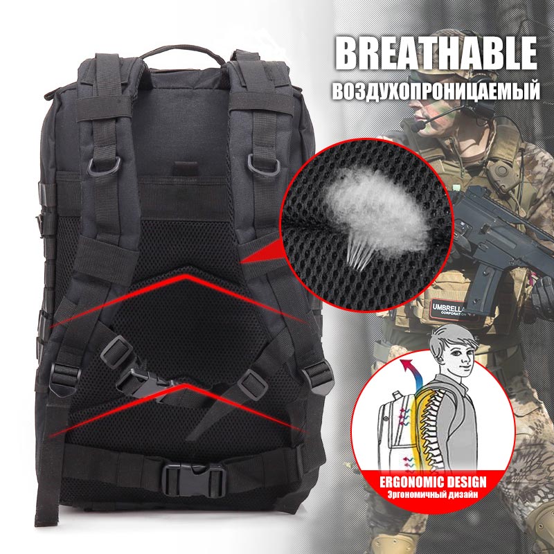 AA 60L Army Military Tactical  - Urban Backpack Tactical avaliação e preço