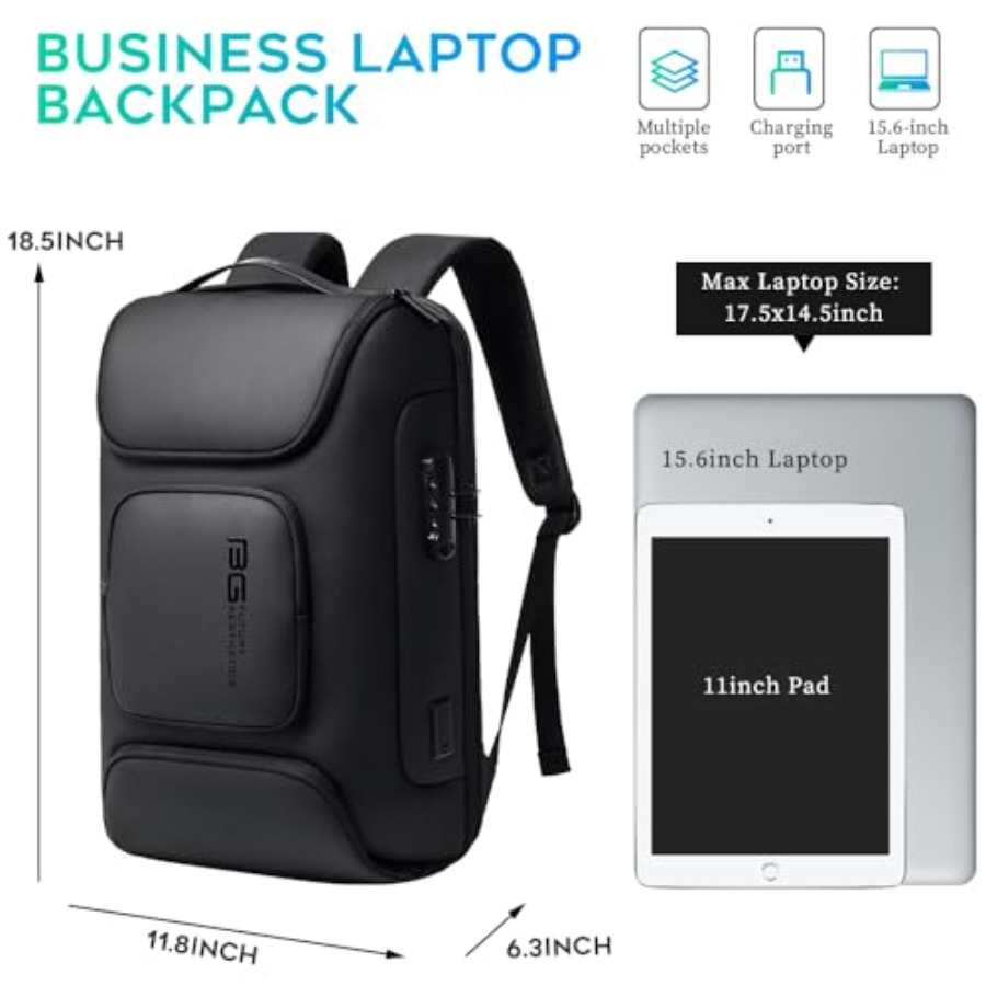Business Backpack, Laptop Back - Laptop Backpack 15.6 avaliação e preço