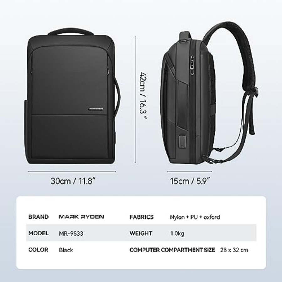 Slim Laptop Backpack for Men,  - Laptop Backpack 15.6 avaliação e preço