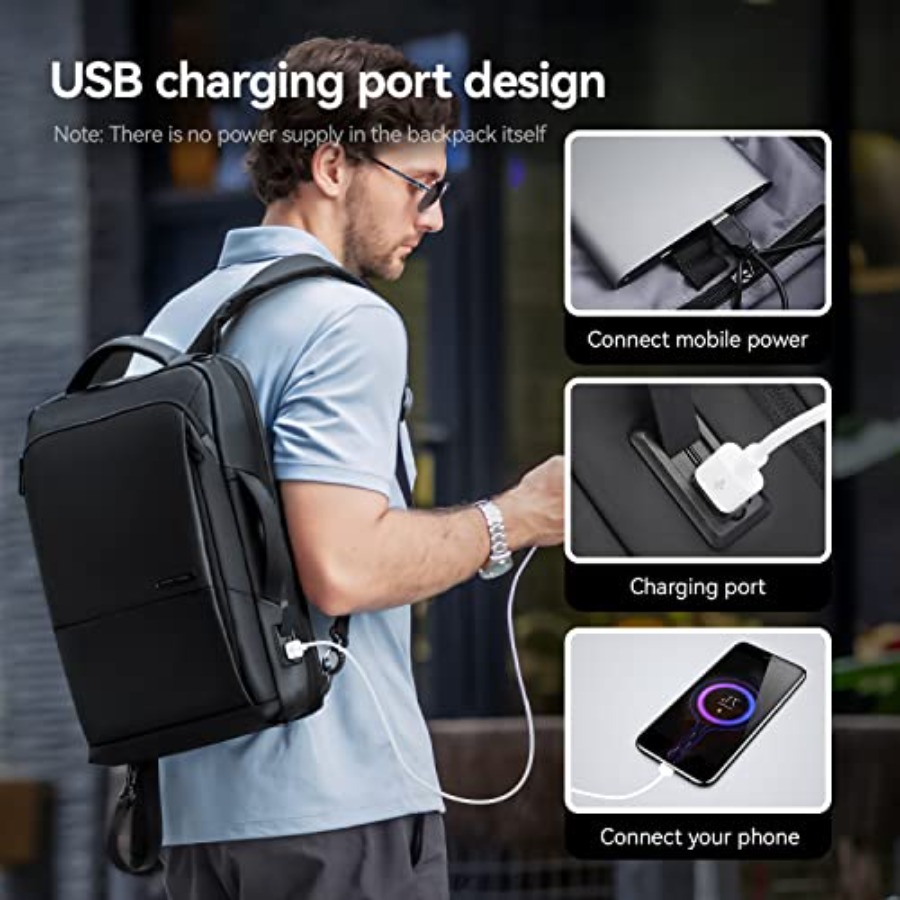 Slim Laptop Backpack for Men,  - Laptop Backpack 15.6 avaliação e preço