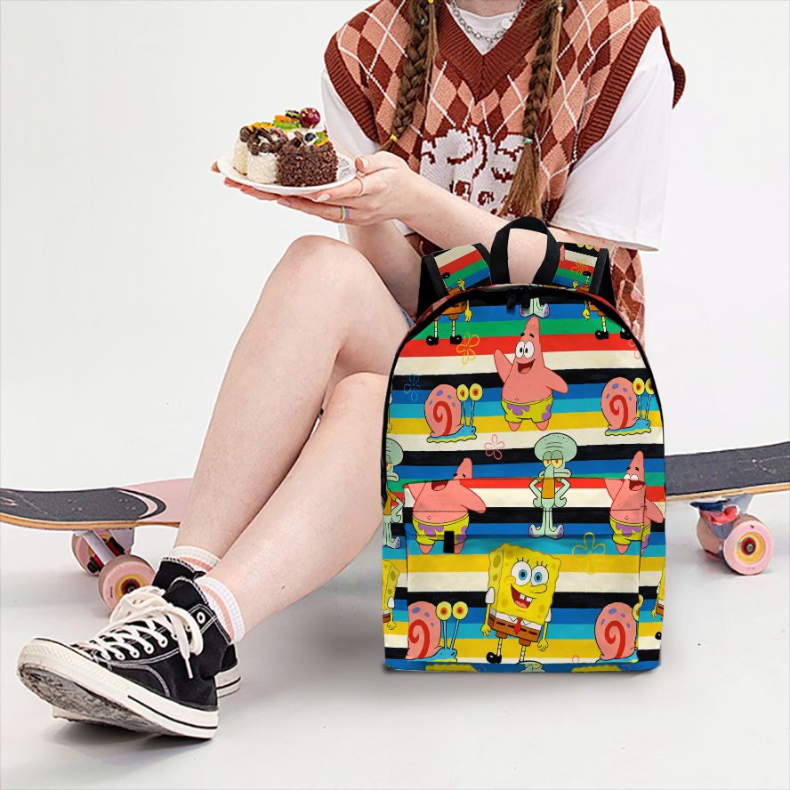 SpongeBob SquarePants Striped  - School Backpack Teen avaliação e preço