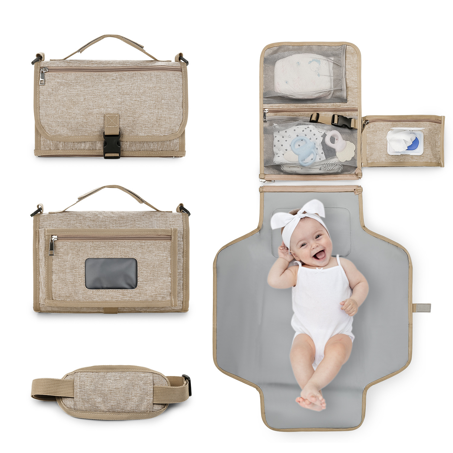 3 in 1 Diaper Changing Pad Por - Backpack Diaper Bag avaliação e preço