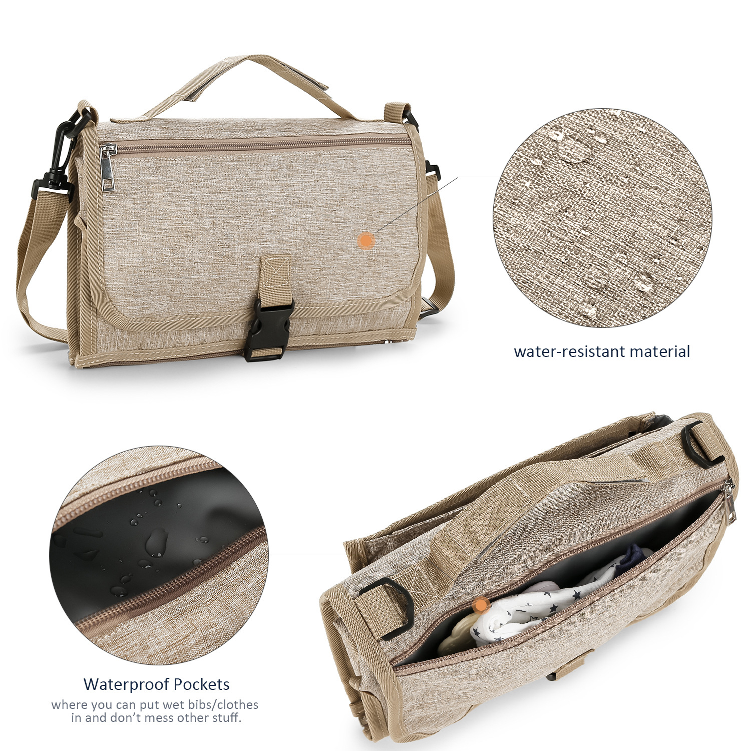 3 in 1 Diaper Changing Pad Por - Backpack Diaper Bag avaliação e preço