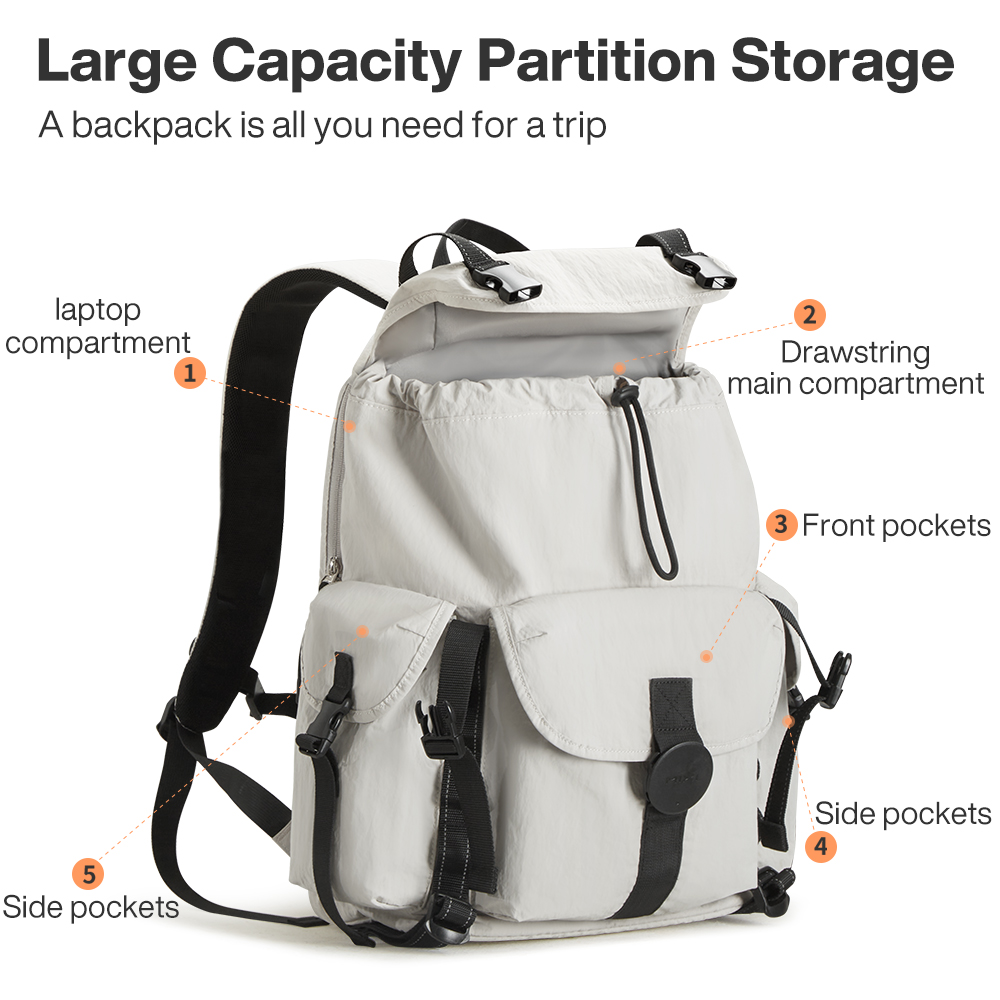 Mixi Travel Backpack 18 Inch C - Hiking Backpack Waterproof avaliação e preço