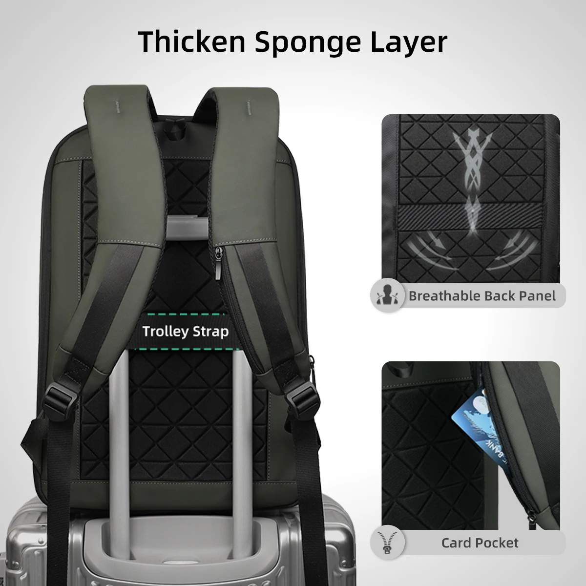 HK Expandable Business Backpac - Laptop Backpack 15.6 avaliação e preço