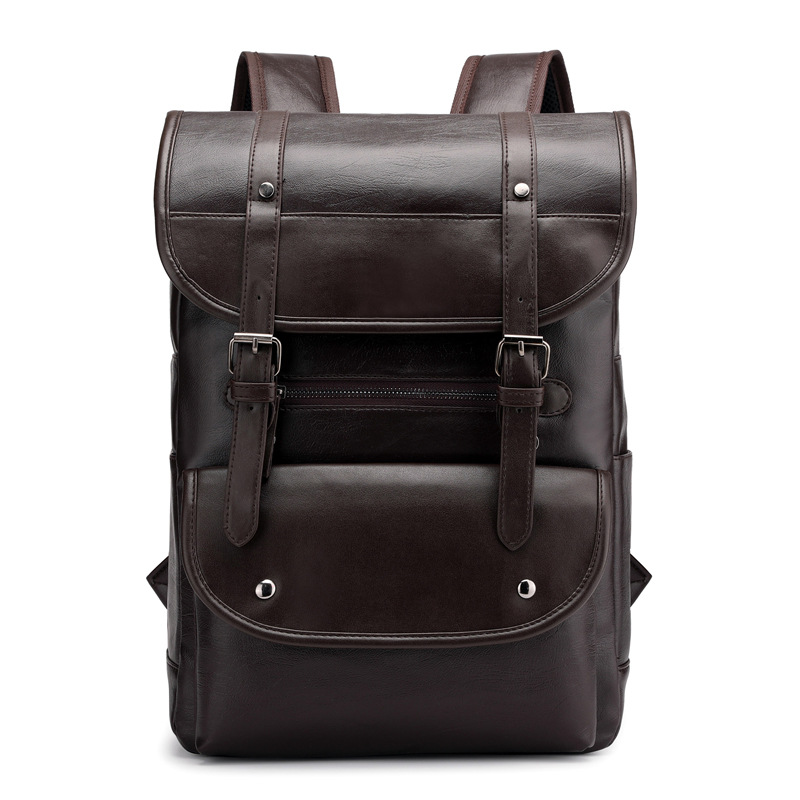 Vintage Leather Laptop Backpac - Business Backpack Brief avaliação e preço