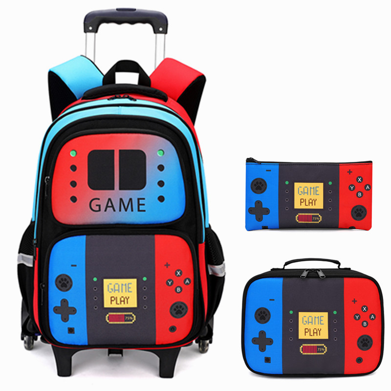 3PCS Kids Rolling Backpack for - School Backpack Teen avaliação e preço