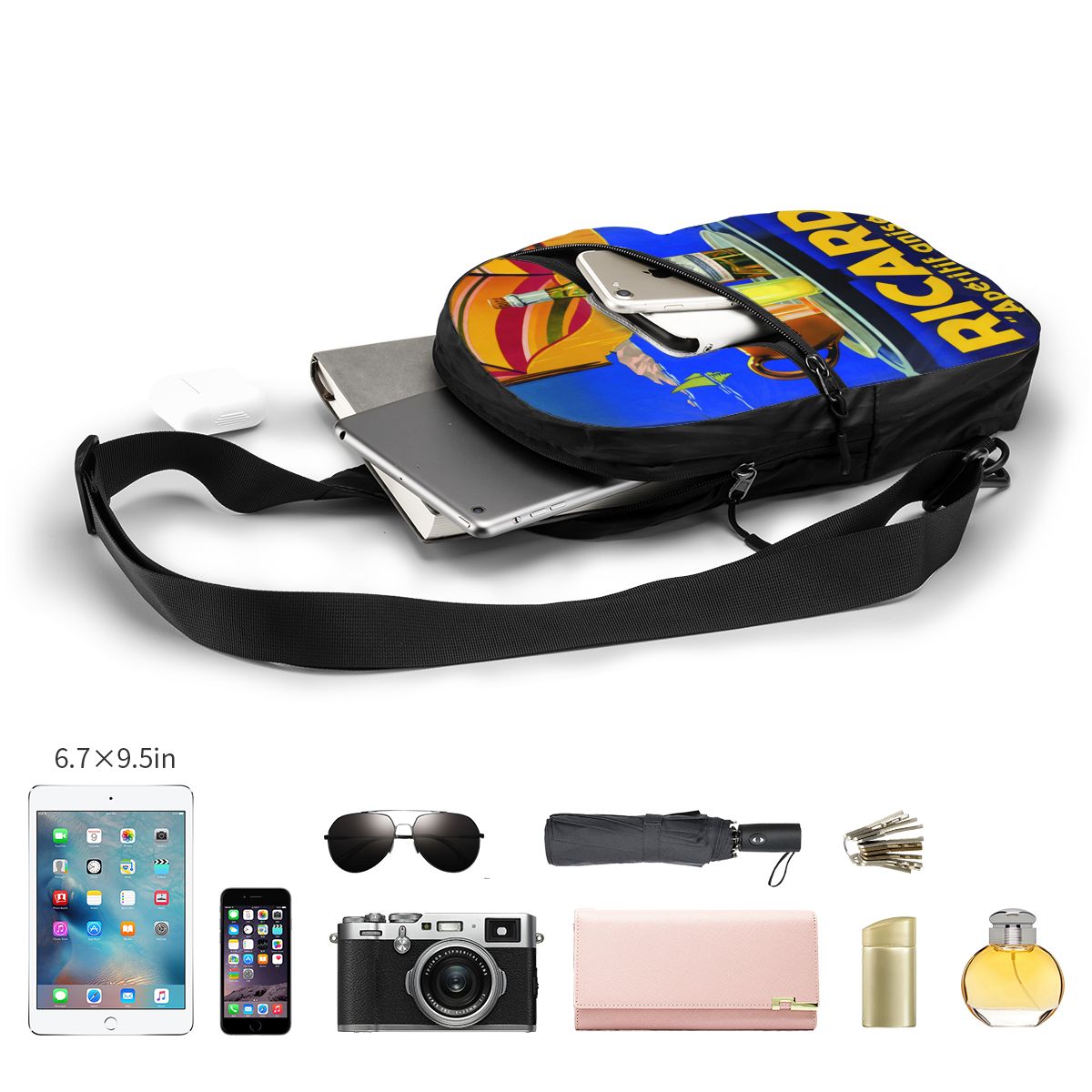 Custom Ricard Sling Chest Bag  - Sling Backpack Shoulder avaliação e preço