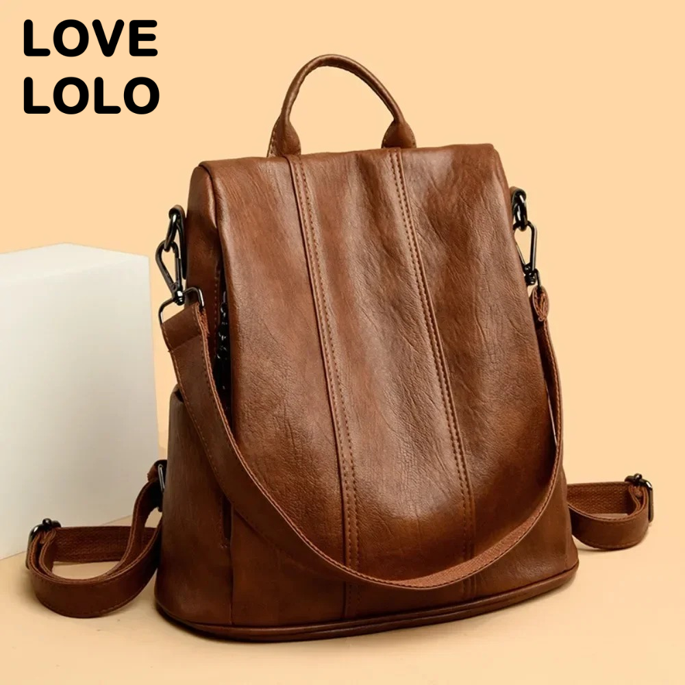 NEW Anti-theft Laptop Backpack - Leather Backpack Vintage avaliação e preço