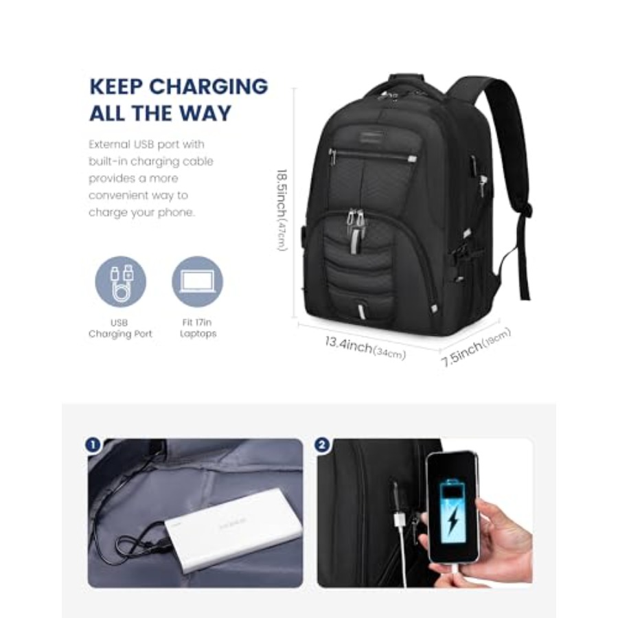 Travel Laptop Backpack Waterpr - Travel Backpack Anti Theft avaliação e preço