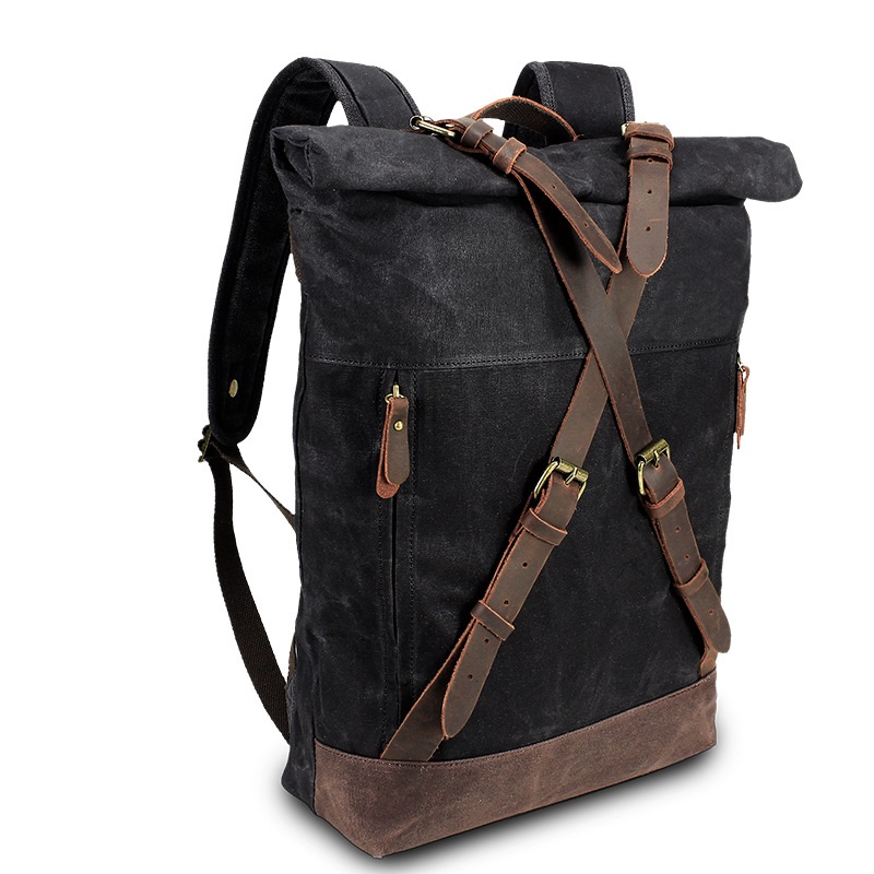 Retro Canvas Leather Backpacks - Leather Backpack Vintage avaliação e preço